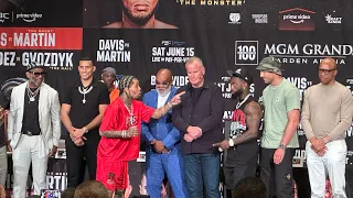 Boxing presser with Tank Davis, Frank Martin, David Benavidez & Gvozdyk