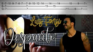 Despacito Guitar Tabs And Chords Tutorial | Easy Guitar Lesson