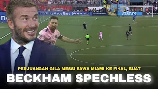 Tak Berhenti Buat Beckham Menangis,! Lihatlah Perjuangan Gila Messi Bawa Inter Miami Melaju Ke Final