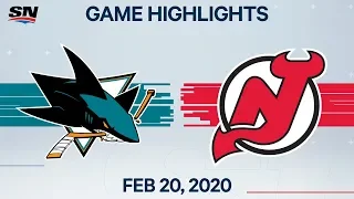 NHL Highlights | Sharks vs Devils – Feb. 20, 2020