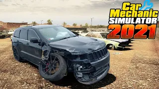 Новое DLC Jeep | RAM - Реставрация Jeep Grand Cherokee SRT8 - Car Mechanic Simulator 2021 #213