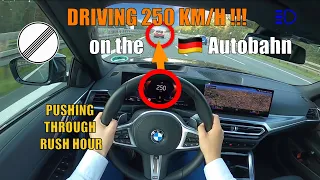 250 KM/H MORNING DRIVE in BMW 430i on GERMAN AUTOBAHN [NO SPEED LIMIT - AUTOBAHN POV]