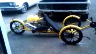 Human Petrol Hybrid Tadpole Trike (49cc engine / motor assisted bicycle)