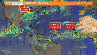 Friday Tropical Update: 2 waves to watch as Laura weakens