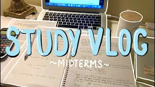 STUDY VLOG | college exam week in my life | online school + lots of studying & productivity 🌱