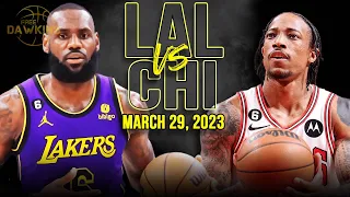 Los Angeles Lakers vs Chicago Bulls Full Game Highlights | March 29, 2023 | FreeDawkins