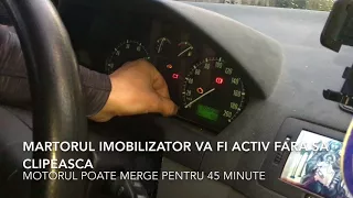 Pornire de urgenta a masinii, martor imobilizator activat (caz skoda fabia 1)