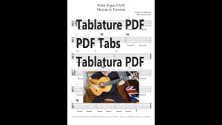 "Petite Fugue"  Maxime le Forestier -  EASY - Cover Guitare (avec Tutorial + Tablature Tabs PDF)