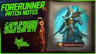 Forerunner Patch Notes + new Immortal Codex Boss! || Watcher of Realms