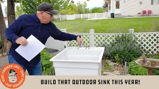 Gotta Have Outdoor Sink - Build It THIS Year!