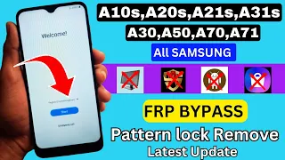 All Samsung A10s/A20s/A21s/A31s/A30/A50/A70/A71 || FRP Bypass || Google Account Unlock || Remove FRP