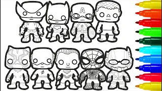 Superheroes kids Coloring pages