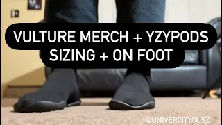 EXCLUSIVE: YZYPODS  ON FOOT  SIZING + VULTURE MERCH