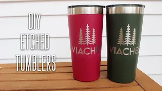 DIY | Etched Tumblers (No Machine Needed!)