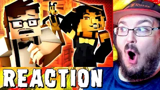 "Art of Darkness" | Minecraft Bendy and the Ink Machine Animated Music Video REACTION!!!