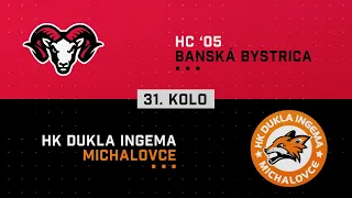31.kolo HC 05 Banská Bystrica - HK Dukla INGEMA Michalovce HIGHLIGHTS