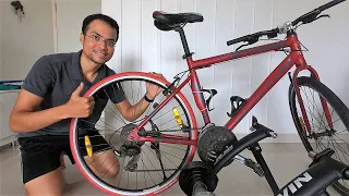 How To Easily Fit Turbo Trainer Tire? | Btwin Inride 500 | Decathlon #inride500