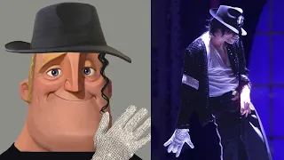 Michael Jackson songs become uncanny | Mr Incredible Meme