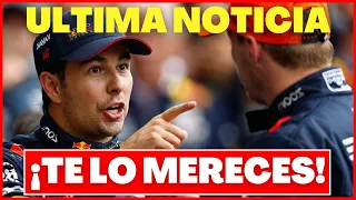 la NOTICIA que VERSTAPPEN NO Esperaba de RED BULL es ESTA...*checo celebra*