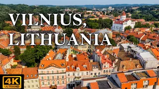 [4k] Walking in VILNIUS OLD TOWN , Lithuania