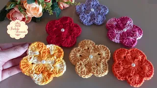 Flor de Crochê Fácil Para Aplicação
