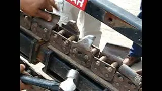 Trencher Chain Installation