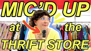 I MIC'D UP AT THE THRIFT STORE (& chaos ensues) 🕵️✨ undercover thrifting & thrift haul