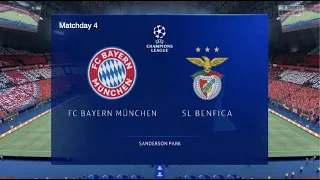 Bayern Munchen v Benfica - Champions League - Just 4 Fun - AI simulation on FIFA 22