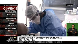 South Africa COVID-19 cases reach 646 398 and death toll at 15 378