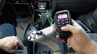 Stealth mount GMRS radio on 1st Gen Toyota Tacoma