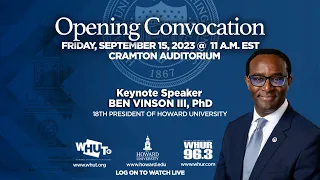 Howard University's 2023 Opening Convocation Ceremony