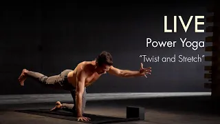 90min. LIVE Power Yoga "Twist and Stretch" Class -- 200K Subscriber Milestone!