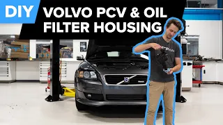 How To Replace A Volvo Oil Filter Housing & PCV - Volvo P1 Platform - Volvo S40, V50, C30, & C70