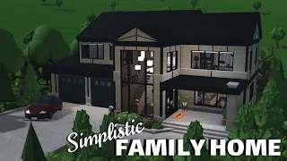 SIMPLISTIC MODERN FAMILY HOME SPEEDBUILD! | Roblox Bloxburg