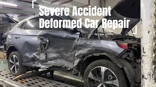 Serious Accident Deformed BYD Car Repair#mechanic #repair #restoration #byd