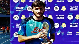 Khvicha Kvaratskhelia Best Player of Month 2022