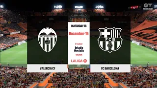 EA Sports FC 24: Valencia CF vs FC Barcelona (La Liga) (PS4 slim)