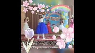 Танець дівчаток на випускному в дитячому садку "Віночок"