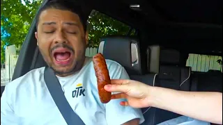 Nick Gets Jump Scared by a Sausage.