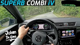 SKODA SUPERB iV COMBI SPORTLINE PLUG-IN HYBRID 1.4 TSI 218 HP POV TEST DRIVE