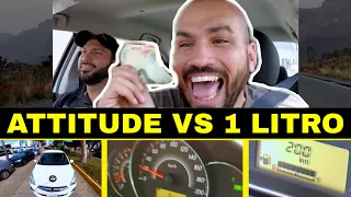 PRUEBAS DE CONSUMO: ATTITUDE VS 1 LITRO DE GASOLINA!