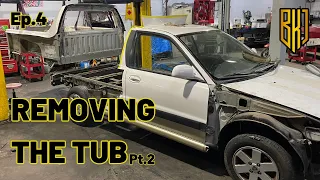 E30 Ute Build Ep.4 Removing the tub Pt.2