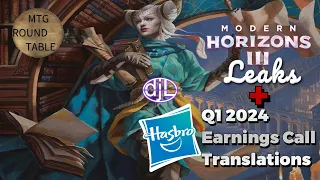 Modern Horizon III Leaks + Hasbro Q1 2024 Translations - MTG Round Table #mtg #mtgfinance #mh3