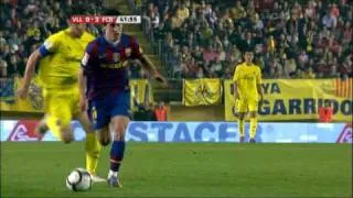 Villarreal vs FC Barcelona 1-4 all goals (02/05/10) HQ Messi Xavi Bojan Messi