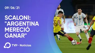 Scaloni: "Argentina mereció ganar y no hay que darle más vueltas"