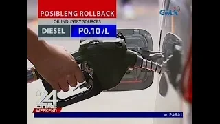 24 Oras: Oil price rollback