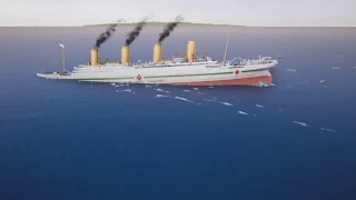 Britannic: Patroness of the Mediterranean - Sinking Timelapse