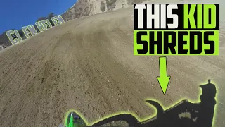 11 Year Old MX Kid totally Shreds Glen Helen on 85cc !