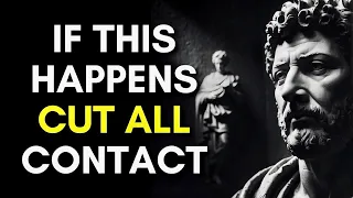 12 SIGNS that YOU should CUT all contact with someone | Stoicism