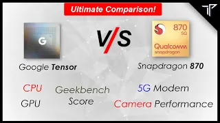 Google Tensor vs Snapdragon 870 Comparison! InDepth comparison with  Snapdragon 870 vs Google Tensor